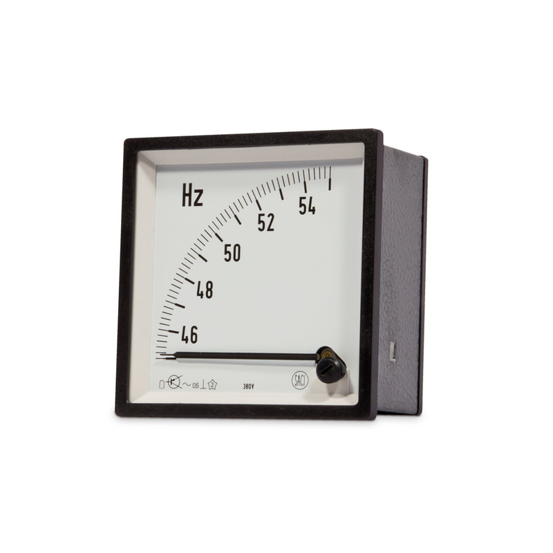 FRECUENCIMETROS 72X72 45-65HZ 230VAC