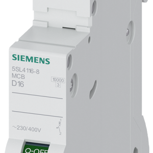 Magnetothermal circuit breaker 230/400 V 10 kA, 1-pole, D, 16 A