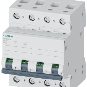 Magneto-thermal circuit breaker 400 V 10 kA, 3+N poles, D, 32 A
