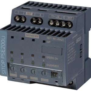 Módulo corte select. SITOP PSE200U, 24 V DC/4 × 3…10 A c/contacto señaliz. común