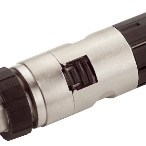 IE FC M12 PLUG PRO 2x2, M12 connector, axial cable exit, code D, 8 pcs.