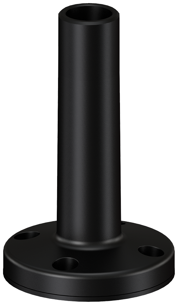 Tubo con pie, longitud de tubo 100 mm, accesorio para 8WD44, columnas de señalización, D = 70 mm