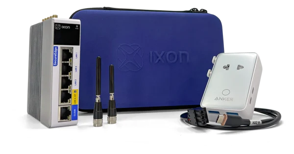 ixon-secureedge-evaluation-kit-ix5015-omnielectric IXON SecureEdge IX5015 gateway industrial Firewall acceso remoto IEC 62443